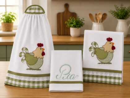 Kit de Cozinha 3 Peças - Estampa 1