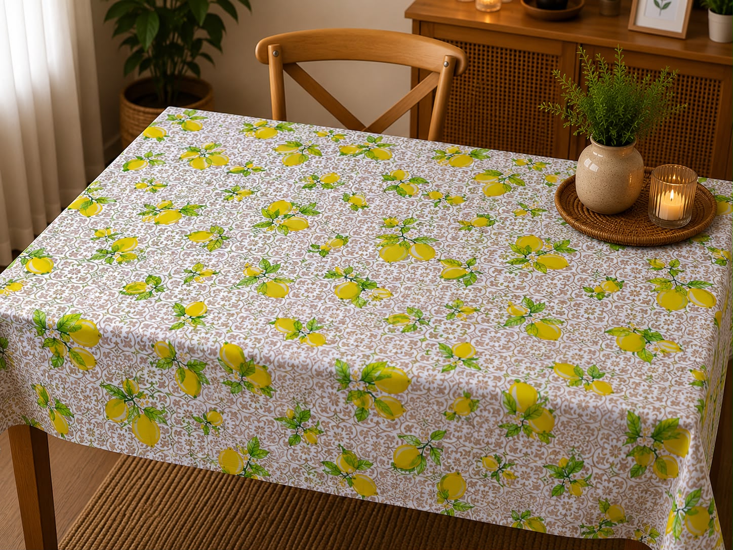 Toalha de Mesa Retangular - Limão Siciliano