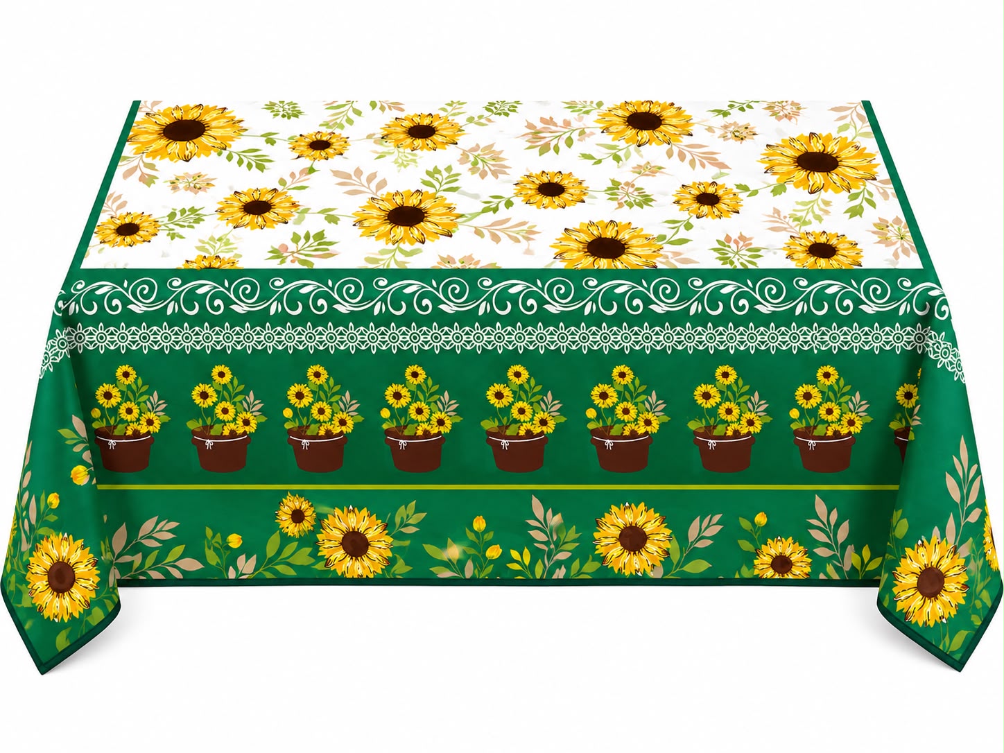 Toalha de Mesa Retangular - Girassol 2.2x1.45m - Imagem 2