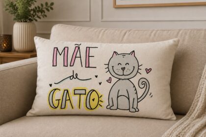 Almofada Baguete 50x30 cm - Mãe de Gato