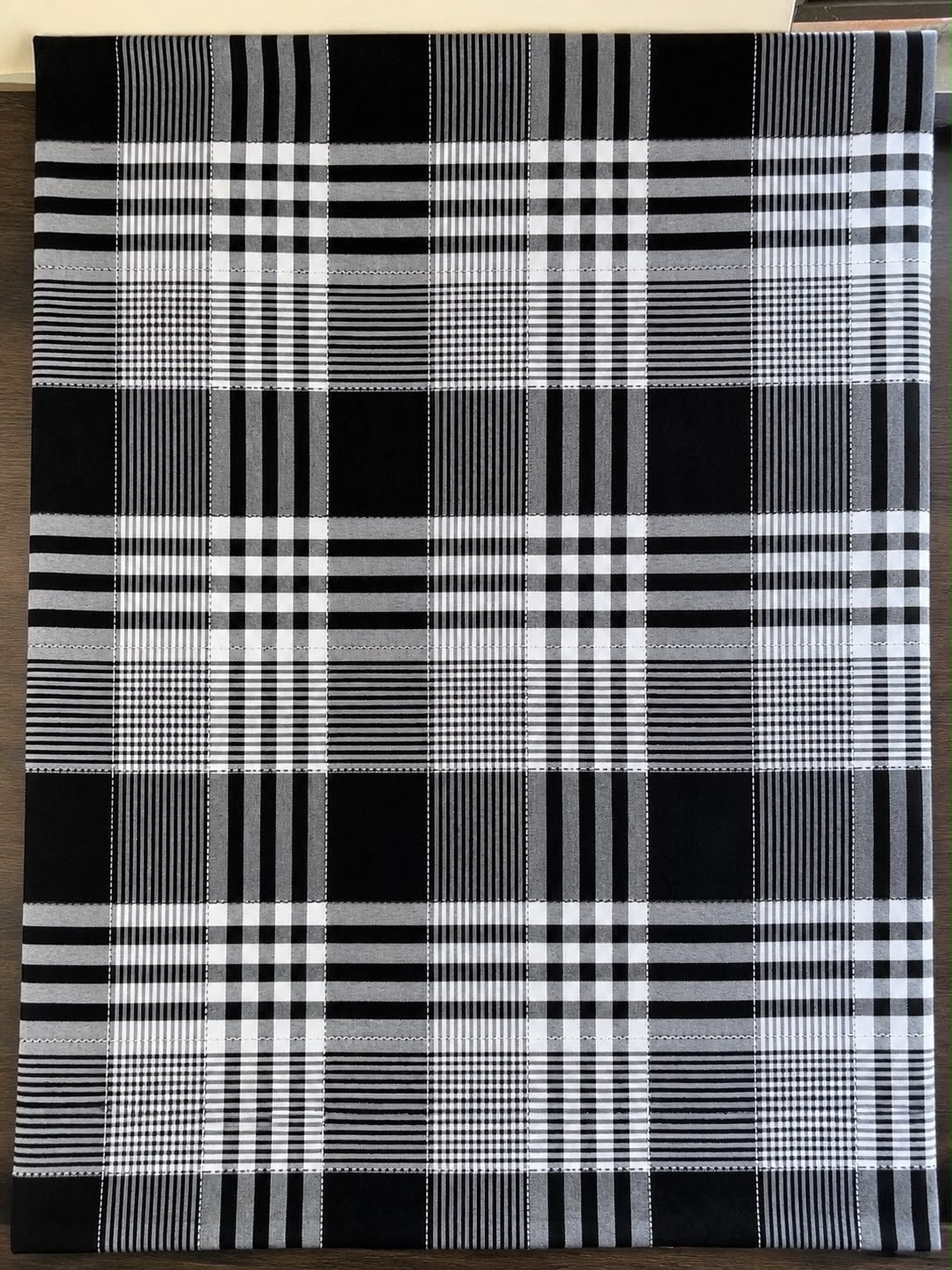 Toalha de Mesa Retangular - Xadrez Preto - Imagem 2