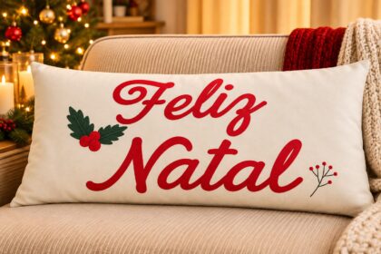 Almofada Baguete 50x30 cm - Estampas Natalinas